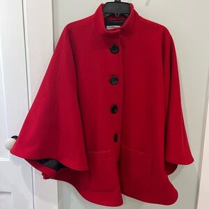 Vintage Pendleton Red Cape Virgin Wool L/XL